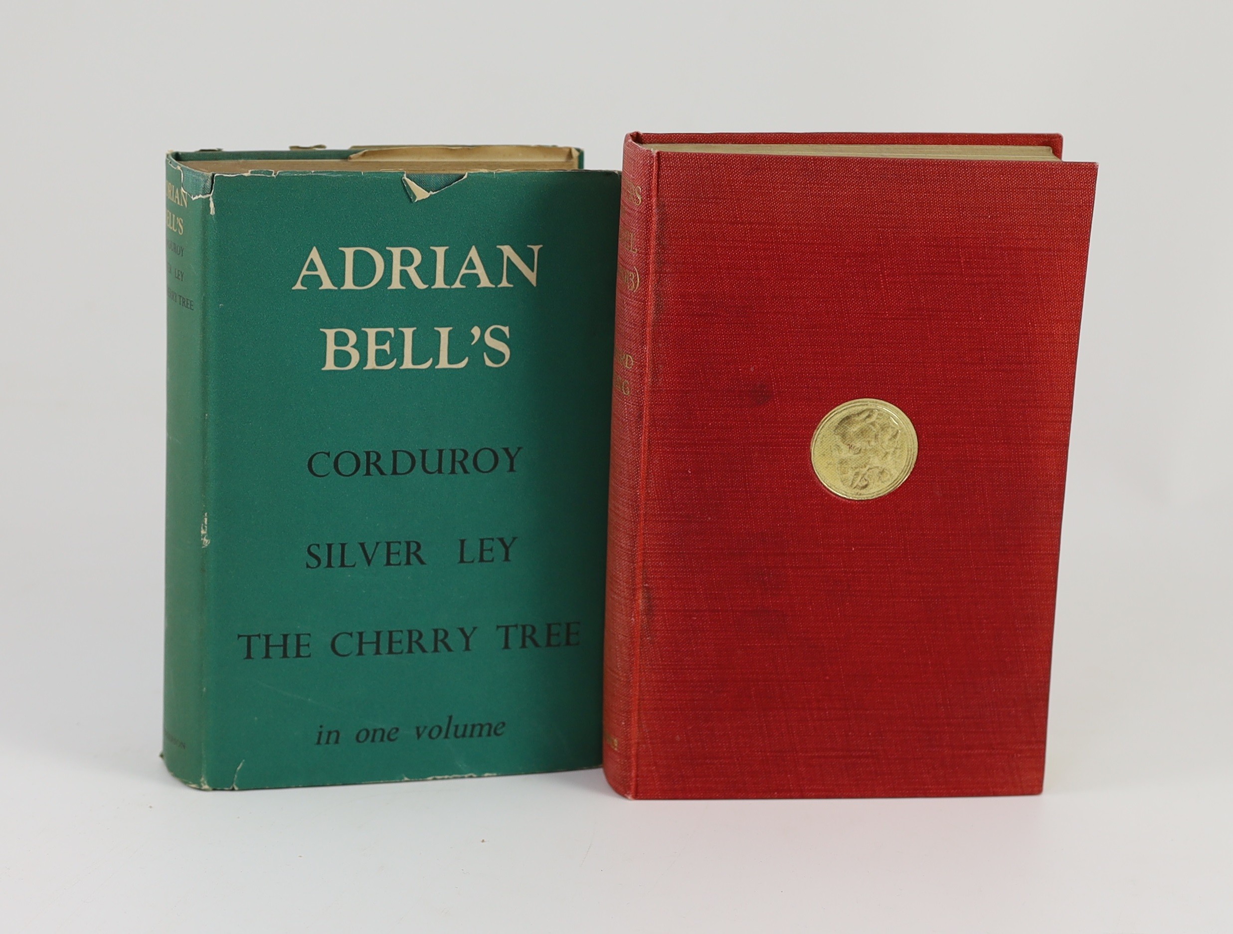 Bell, Adrian - Corduroy. Silver Ley. The Cherry Tree, 1st edition, 8vo, cloth with unclipped d/j, signed with presentation inscription, ‘’I am so glad you like this book. With best wishes’’, Cobden-Sanderson, London, 193